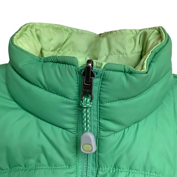 LL BEAN 0BDC9 Green Reversible Goose Down Puffer Vest - Picture 6 of 11